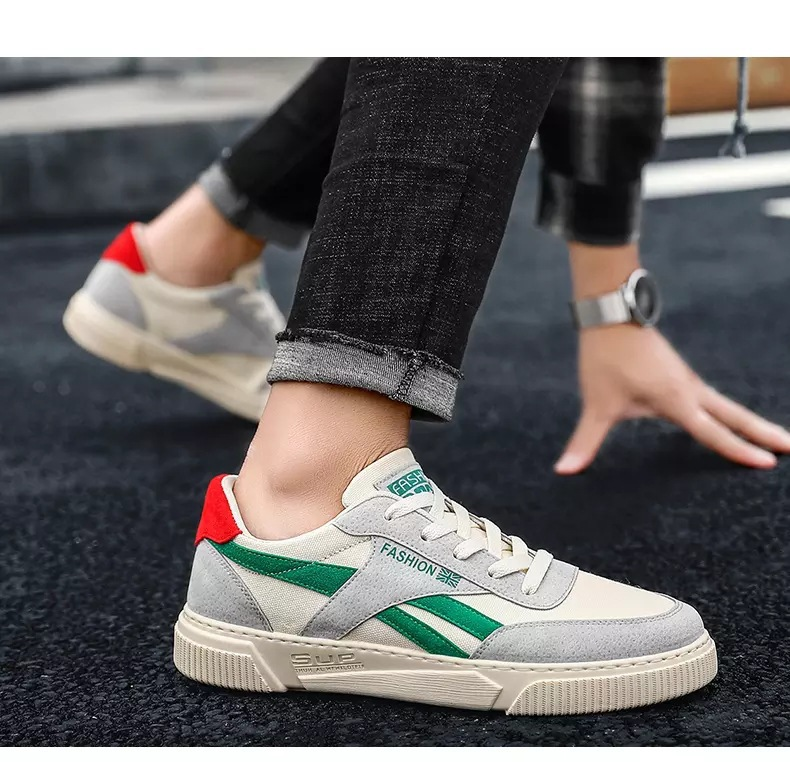 Jarní 2024 Nové sportovní trendy všestranné ležérní prkno boty, elegantní plátěné pánské boty_voghion.com