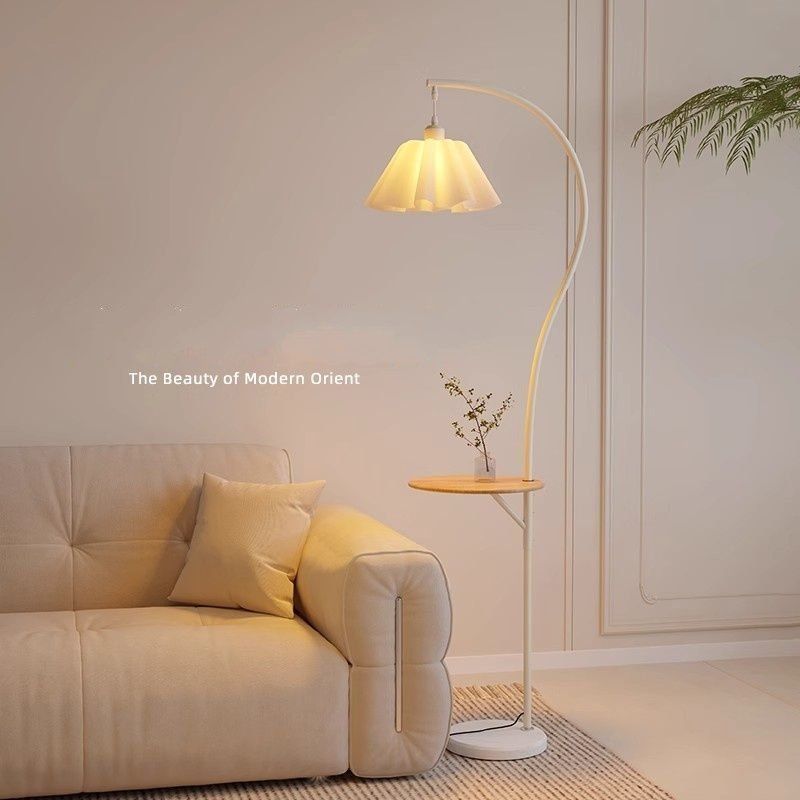 Lampe de chevet style pêche, style crème, pour salon, canapé, chambre à coucher, table de chevet, ambiance, nouveauté 2025_voghion.com