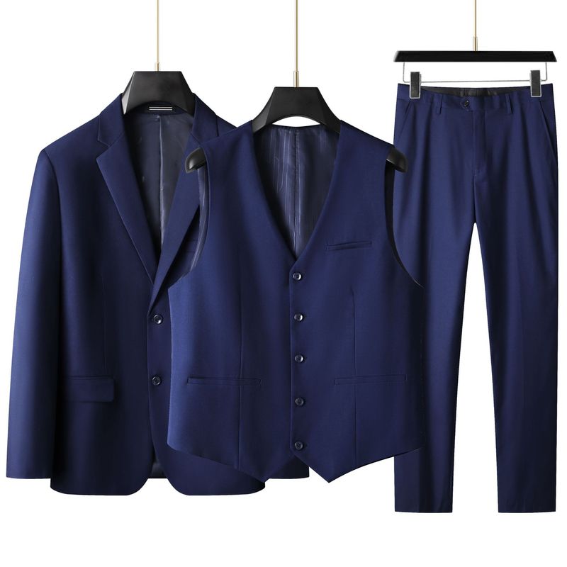 CT Spring And Autumn Trend Plus Size Casual Three-Piece Light Business Men's Suit Set_voghion.com