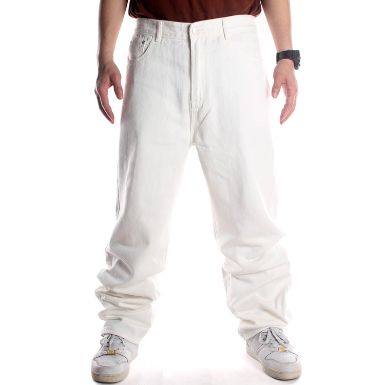 Pantalones largos de moda para hombre, estilo hip hop, para andar en patineta, holgados, de talla grande._voghion.com