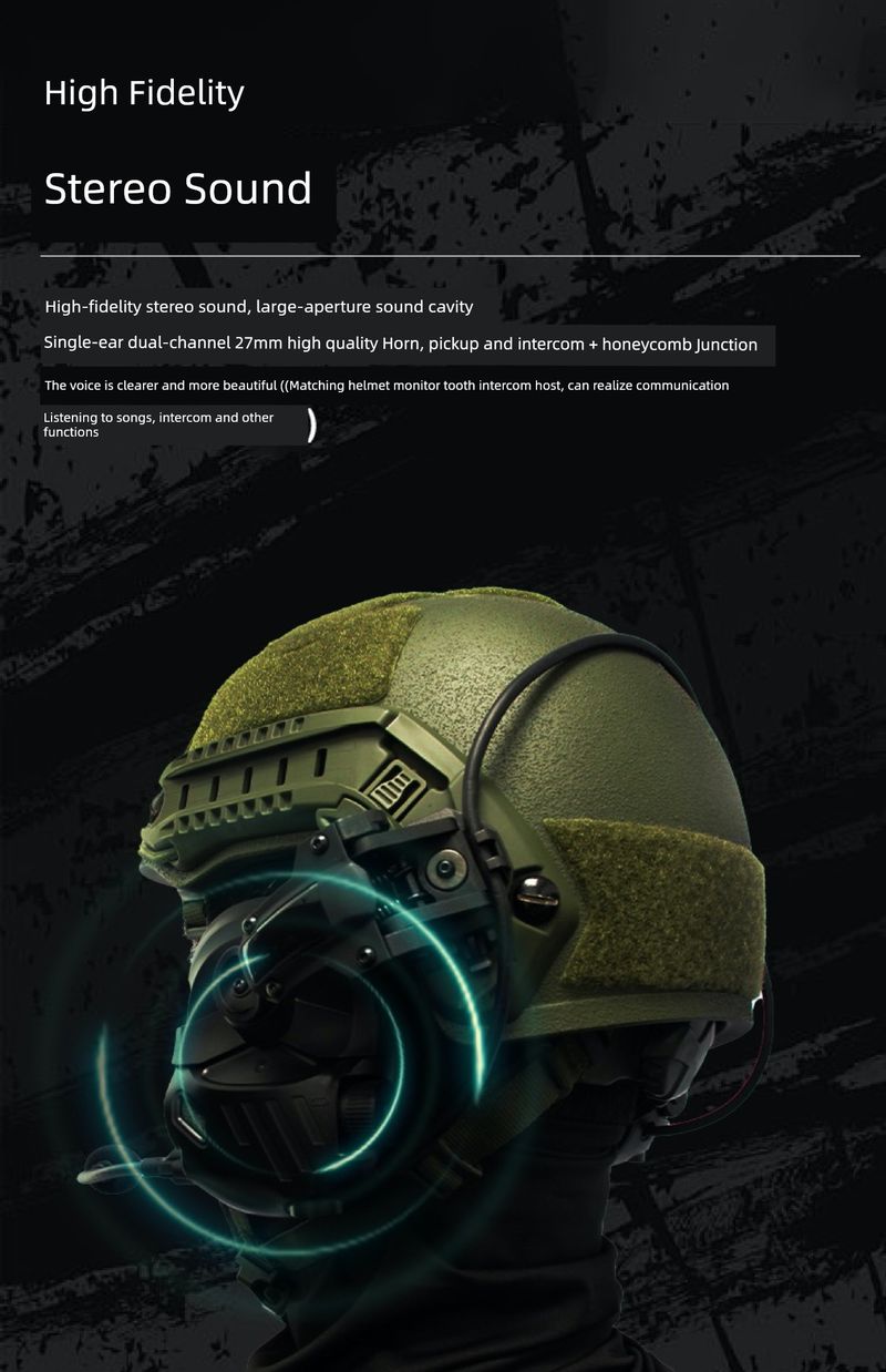 Casque d'écoute tactique sans électrodes WGT à réduction de bruit_voghion.com