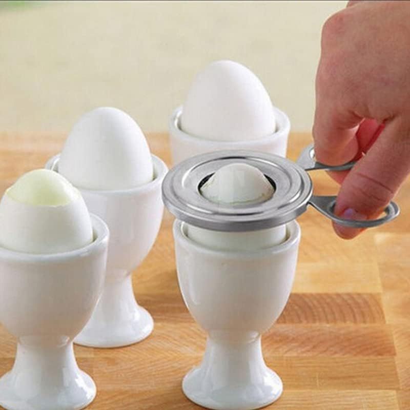 Acxico 2-Piece Egg Cutter - Stainless Steel | Scissors Slicer | Kitchen Tool | EU_voghion.com