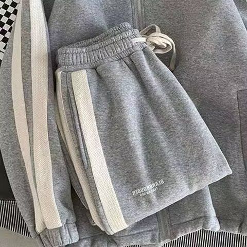 Styl Hong Kong, luźny, modny garnitur uliczny, sweter, długie spodnie, swobodny, sportowy, dwuczęściowy garnitur dla mężczyzn_voghion.com