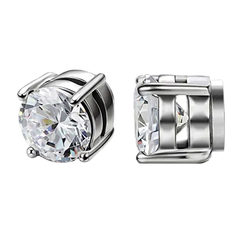 Jewelry & Accessories Earrings For Men And Women Without Pierced Ears, Earrings,hot Selg Zircon Magnet Ear Clips,_voghion.com