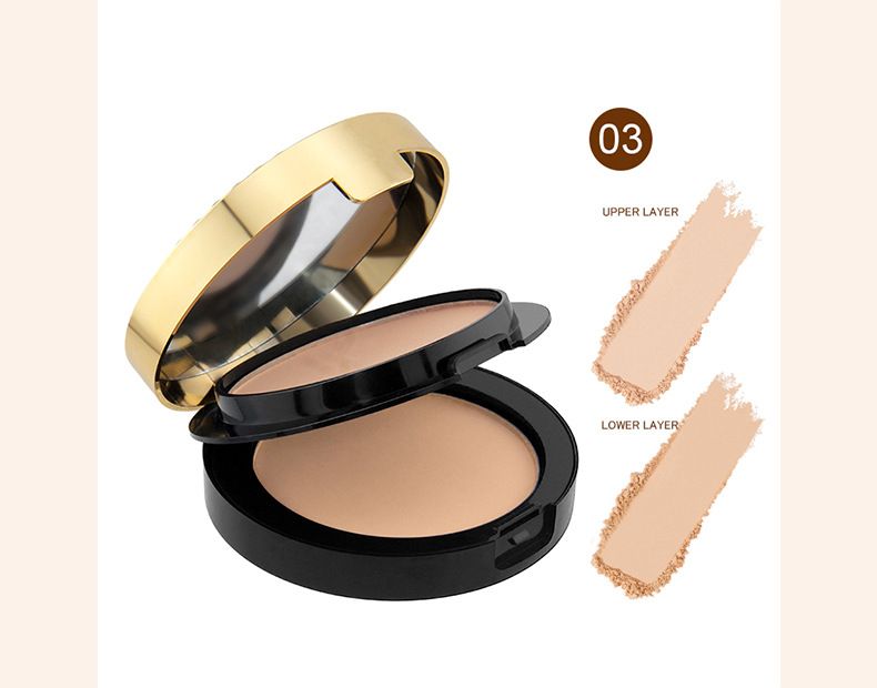 Bellezza e salute PAGINA VINE Peacock Gold Diamond Cipria compatta riparatrice per il viso a doppio strato, naturale e rinfrescante, a lunga durata, senza polvere_voghion.com