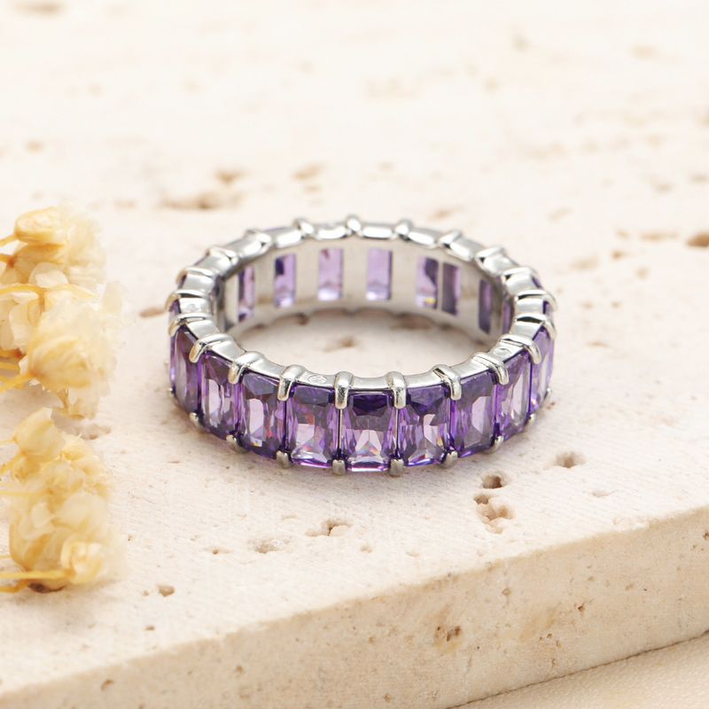 New Instagram Fashion Handpiece Light Luxury And Small, High End Color Diamond Women's Ring_voghion.com