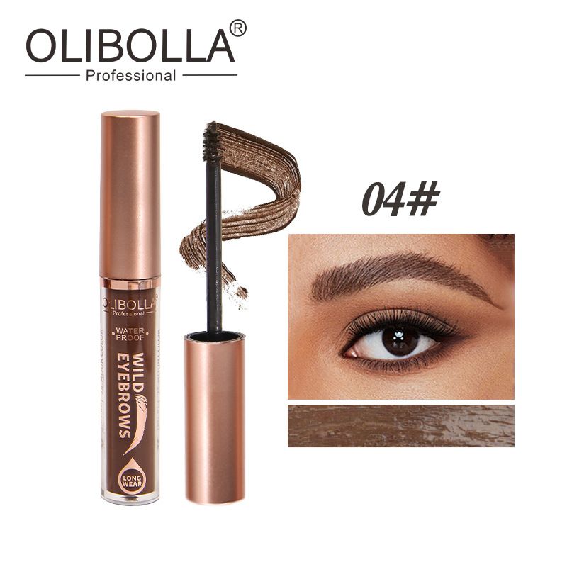 OLIBOLLA Dört Renkli Boya Uzun Süreli Suya Dayanıklı Bulaşmayan Vahşi Kaş Makyajı_voghion.com