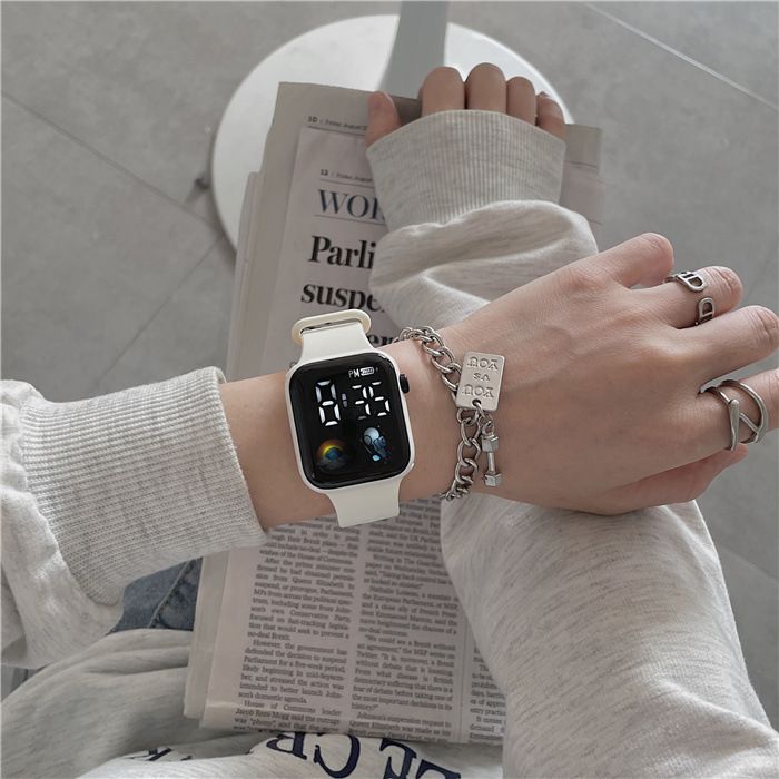 Technologische LED-Astro für männliche und weibliche Studenten Instagram High Beauty Watch mit einfacher Mode und wasserdicht_voghion.com