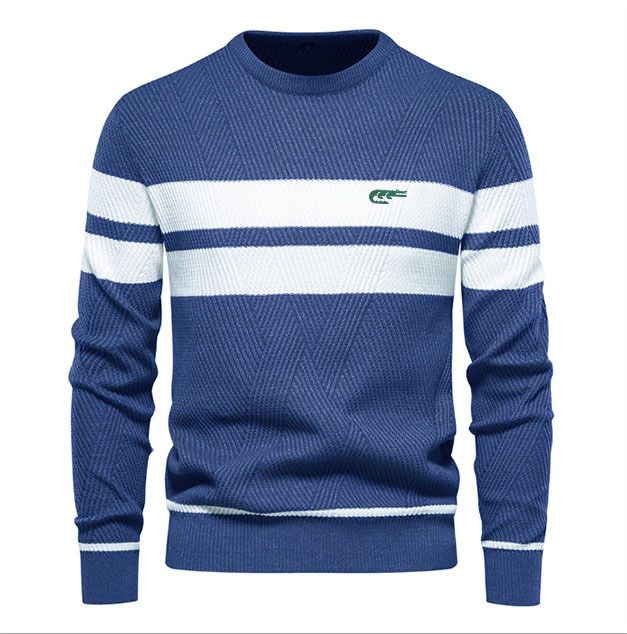 Men's Clothing Men's Basic Wool Pullover Small Crocodile Print Wool_voghion.com