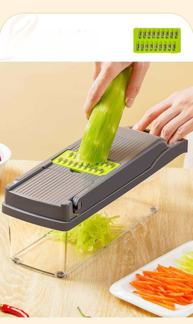 Utensile per tagliare a cubetti, multifunzionale per frutta, cipolle, grattugia per patate, affettatrice per carote, taglia insalata, taglia verdure_voghion.com