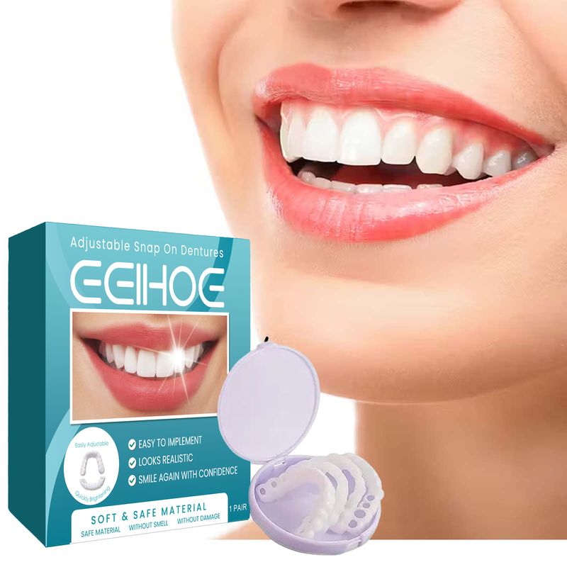 2024 juego temporal ajustable a presión más popular para dentaduras postizas, relleno de huecos y juego de dientes correctores_voghion.com