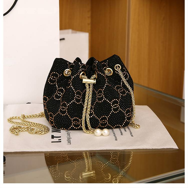 2024 New Women's Bag: Elegant and High-End Solid Color Sequin Crossbody Shoulder Handbag, Evening Bag_voghion.com