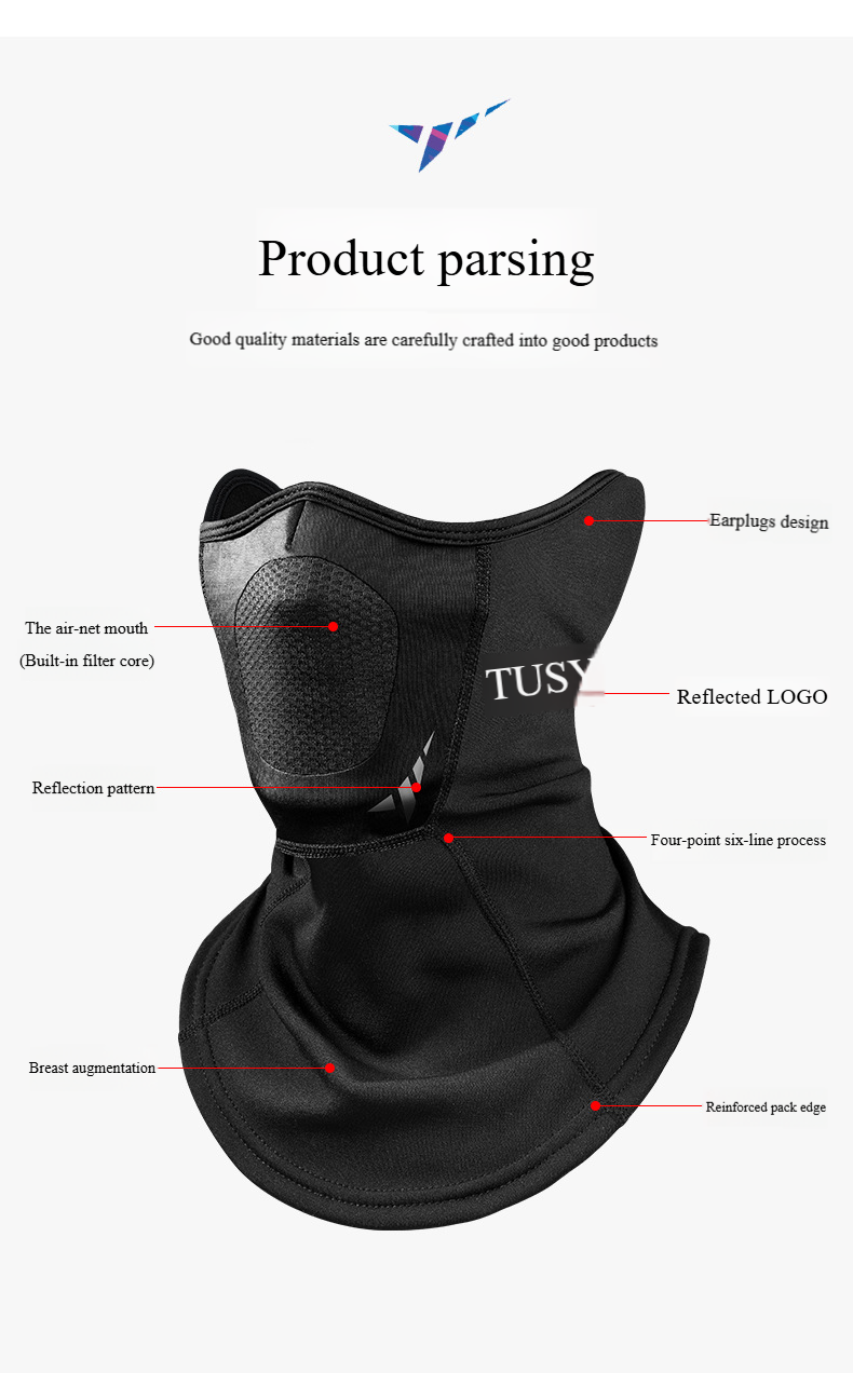 Unisex Sport-Fahrradmaske Warme Gesichtsmaske Hals- und Ohren-Skimaske Kaltes Lätzchen für den Außenbereich_voghion.com
