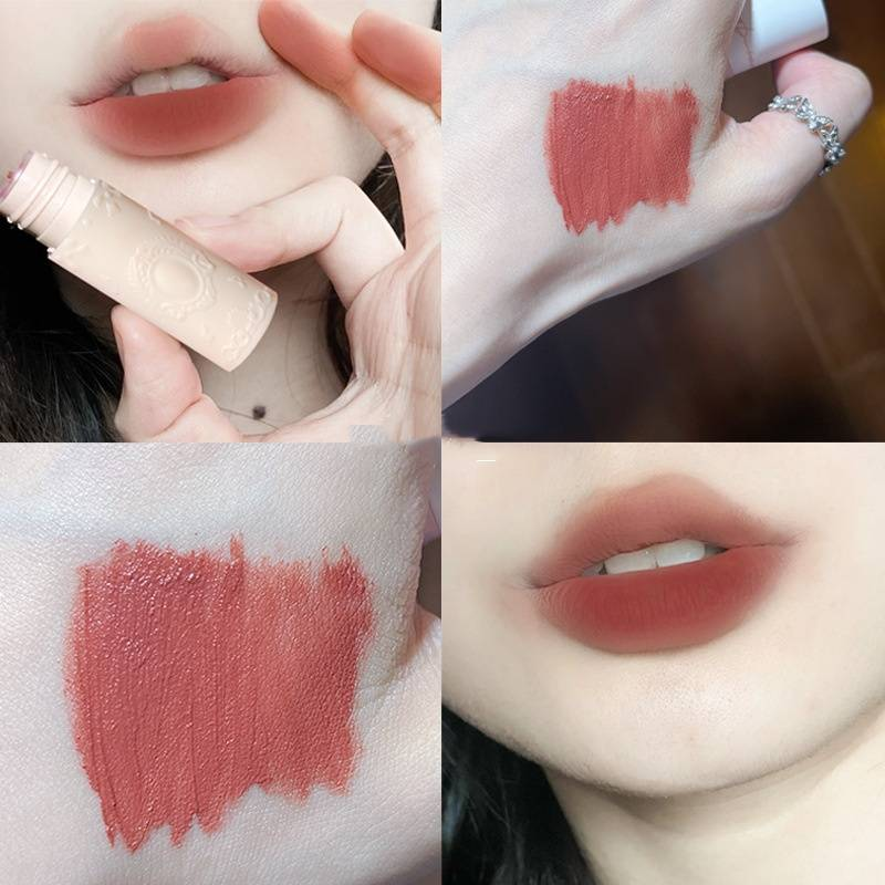 Makeup Velvet Matte Lip Glaze Pinkyfocus Student Erschwinglicher, lang anhaltender Farblippenstift, samtige Textur, lichtechter Lippenschlamm_voghion.com