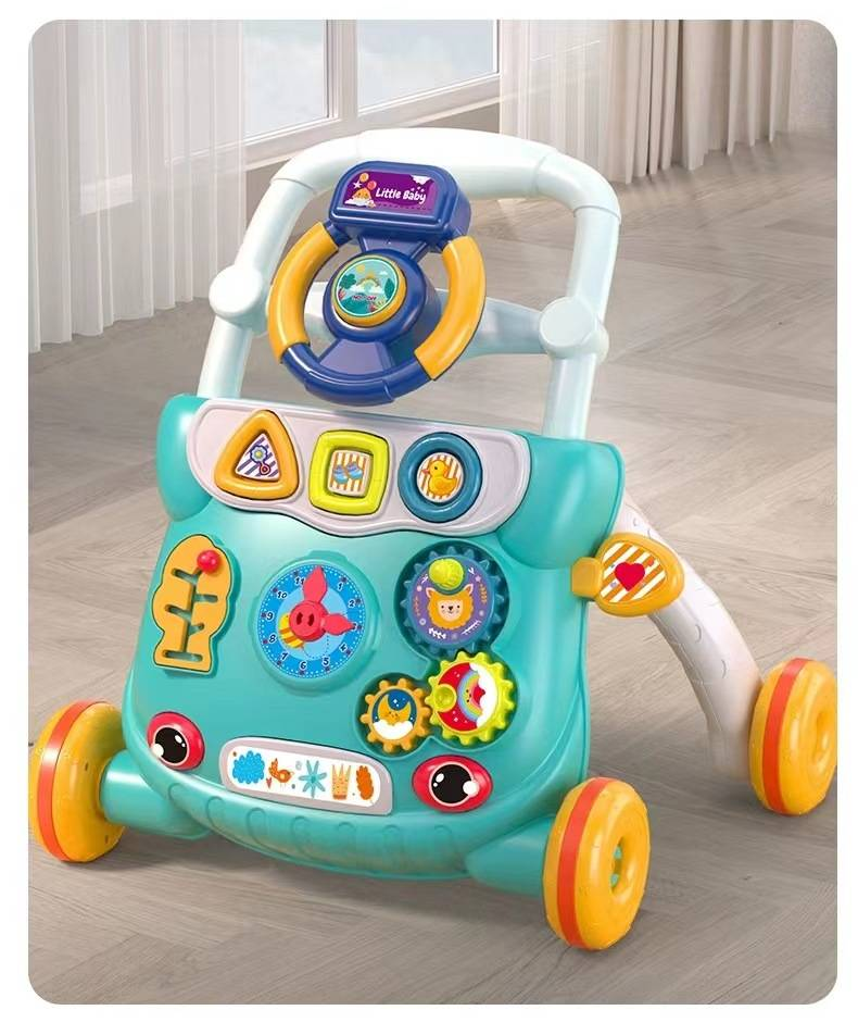 Infant Walker Toy Multi-Function Early Education Trolley_voghion.com