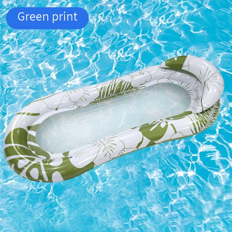 Inflatable PVC Hammock & Water Float - Heavy-Duty Mesh Pool Lounger For Swimming Sunbathing And Relaxation_voghion.com