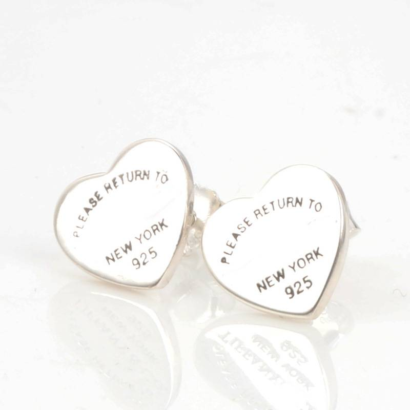 Gioielli da donna - Orecchini a bottone a forma di cuore in argento Sterling S925, orecchini a cuore piccoli, minimalisti e versatili per donna, eleganti e chic_voghion.com