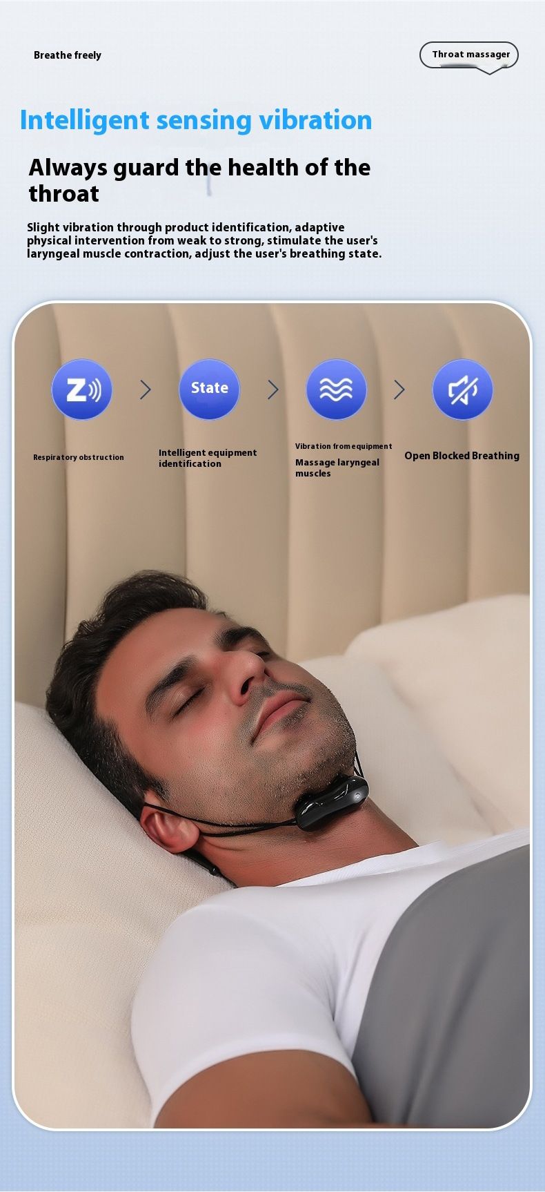 Intelligent Prevent Snoring Anti-Snoring Device Throat Massage Instrument_voghion.com