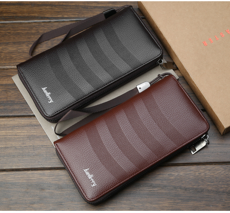 Baellerry Wallet High-quality Fashion Multi-card Slot Retro Long Wallet, Large-capacity Mobile Phone Bag_voghion.com