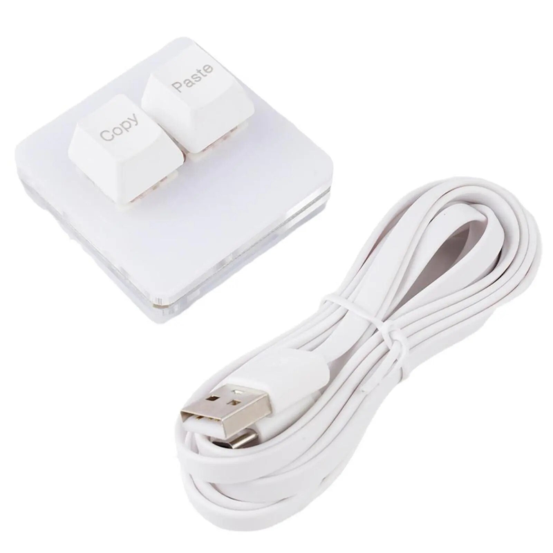 Benutzerdefinierte Mini Copy Paste 2 Tasten RGB ro OSU Tastatur Programmierbare mechanische Tastatur für Gaming-Arbeiten_voghion.com