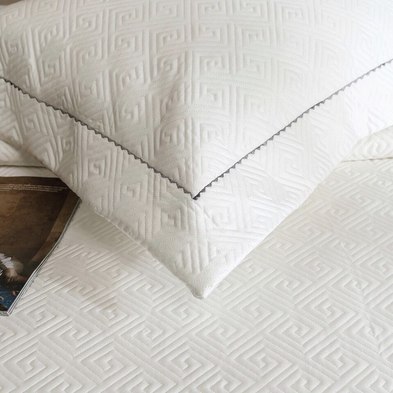 Copriletto in cotone di alta qualità, 100 pezzi, set da tre pezzi, trapuntato in cotone a fibra lunga, lenzuolo trapuntato in puro cotone, trapuntato da 1,8 m._voghion.com