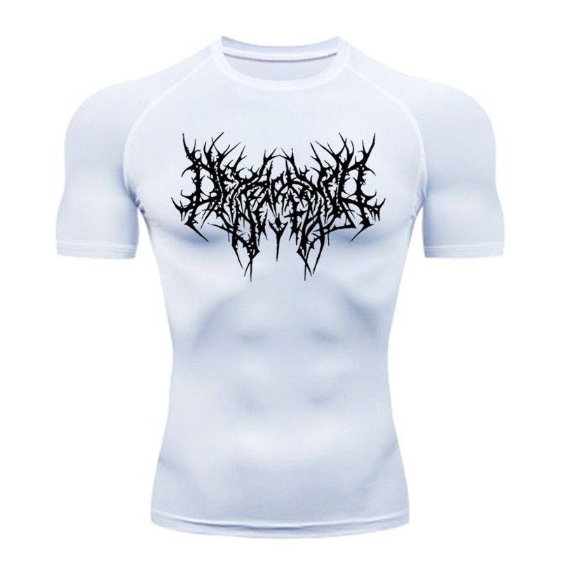 Heren T-shirt Heren Hardlopen Sport T-shirt Heren Compressie Fitness Tops Tee Snel DroogTight Training Gym Sport Hardlopen Shirts Jersey_voghion.com