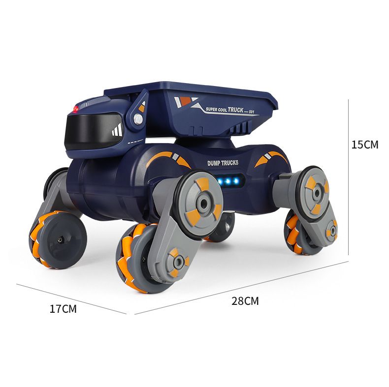 2.4G RC Stunt Robot Hond - Elektronisch Huisdier Speelgoed met Armzwaai, Spray, Geluids- en Lichteffecten voor Jongens (Afstandsbediening Slimme Robot Auto)_voghion.com