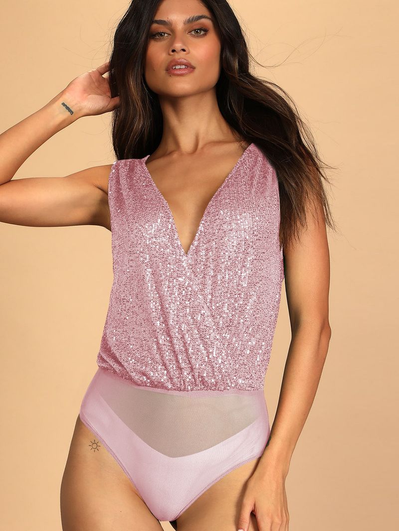 Damkläder Högkvalitativ flash nattklubb sexig V-ringad rygglös kändis paljettjumpsuit temperament elegant mångsidig botten_voghion.com