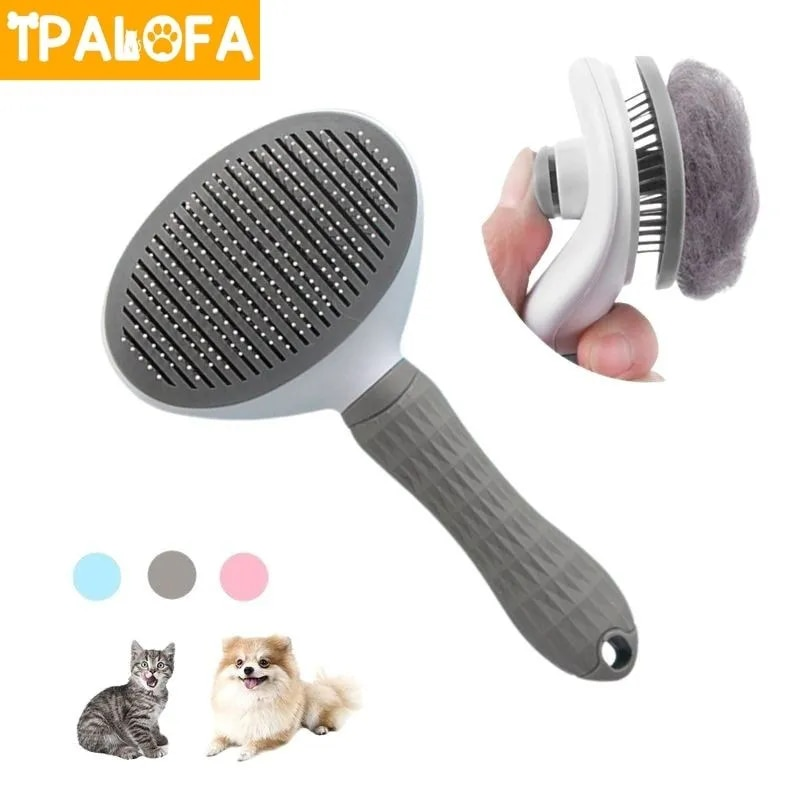 Pet Dog Grooming And Care Cat Brush Stainless Steel Comb For Long Hair Cleaning Pets Dogs Accessories_voghion.com