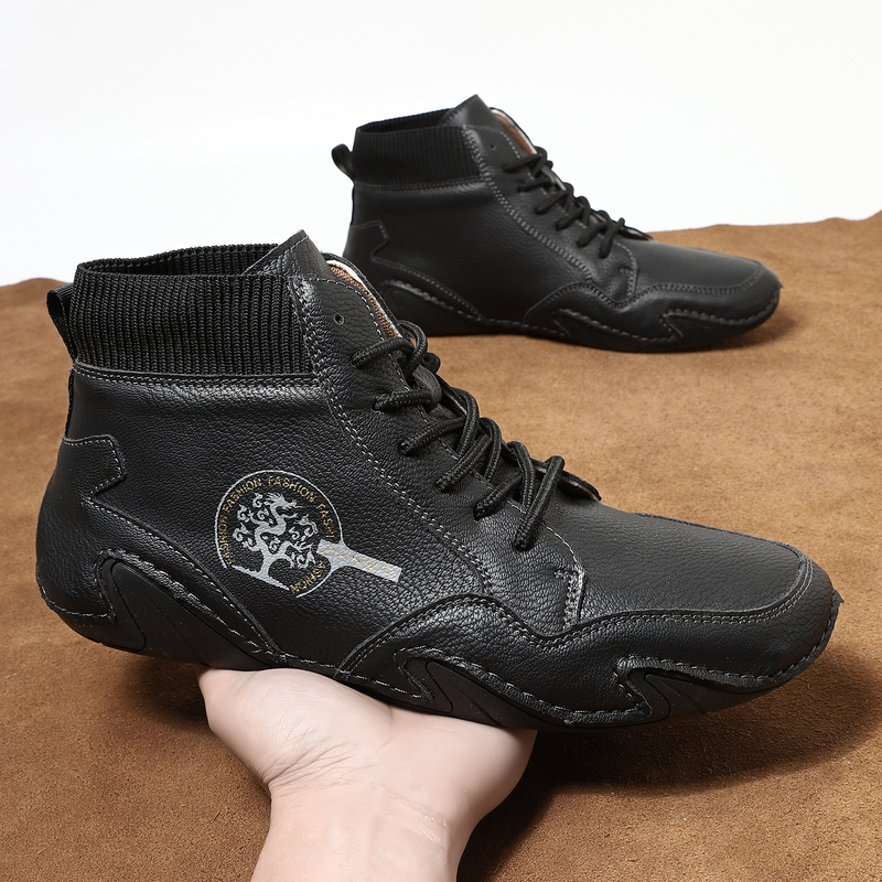 Sockenmund, Stiefel, übergroße High-Top-Freizeitschuhe für Herren, Martins-Stiefel_voghion.com