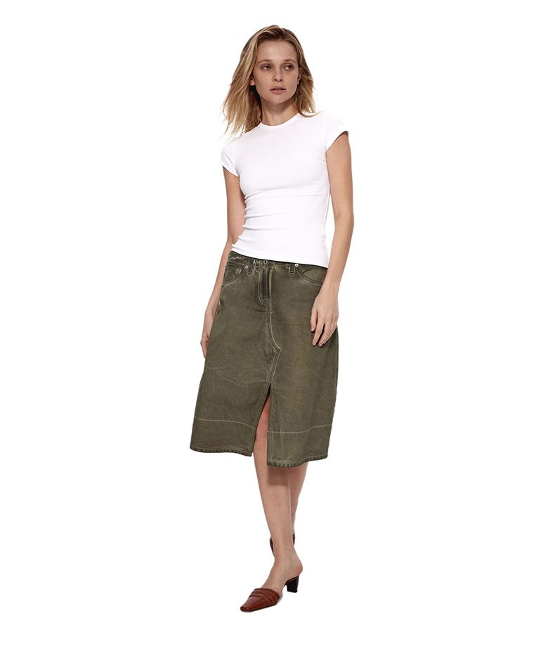 Women's Slim Fit Round Neck Short Sleeve T-Shirt - Breathable Cotton Blend Stretch Fabric, Casual & Versatile Basic Top For Everyday Wear_voghion.com