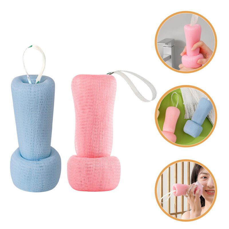 2 Pcs Reinigung Bälle Gesicht Wäscher Für Frauen Peeling Haut Peeling_voghion.com