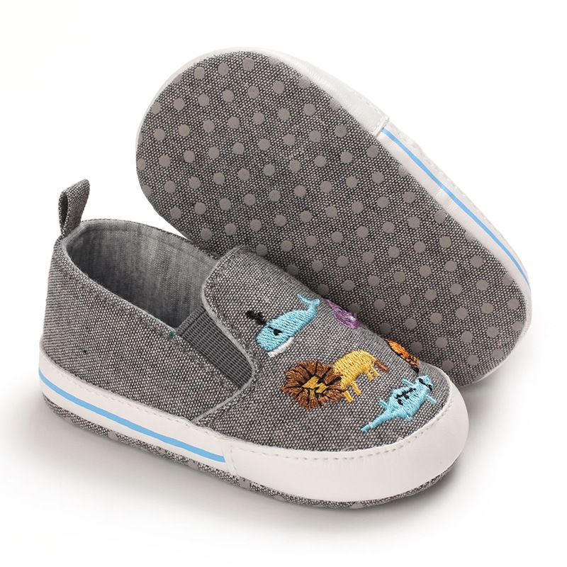 Mother & Kids Spring and autumn 0-1 year old baby cartoon canvas shoes_voghion.com