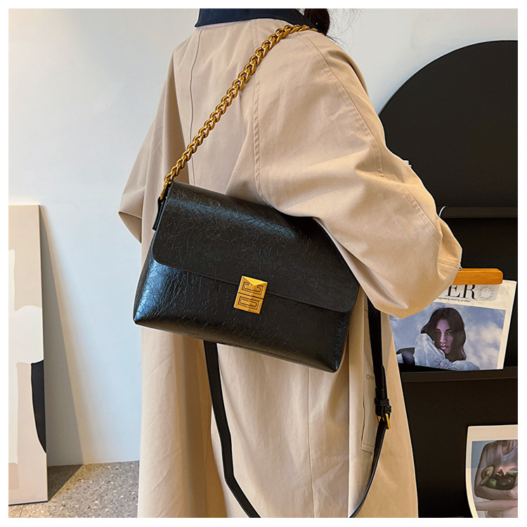 Meidela Antique Underarm Bag 2023 New Trendy Retro Advanced Crossbody Small Chain Bag_voghion.com