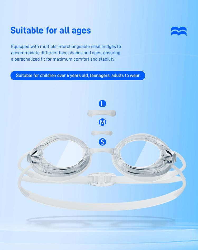 Anti-dug MYA-briller HD vandtætte, ultraviolette, transparente linser, svømmebriller_voghion.com