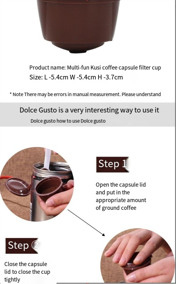 Til Nestle Dolcegusto Kaffekapselskal Genanvendelig kaffekapselfilterkop, tre pakke_voghion.com