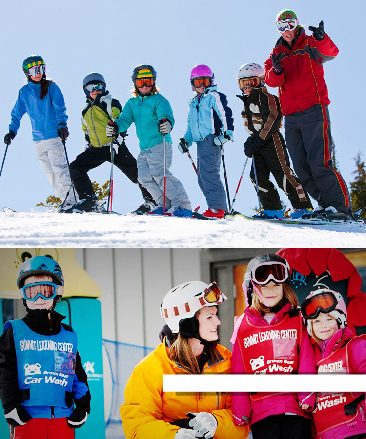Unisex Children's ski goggles Large spherical glasses Cocker goggles/double anti-fog_voghion.com