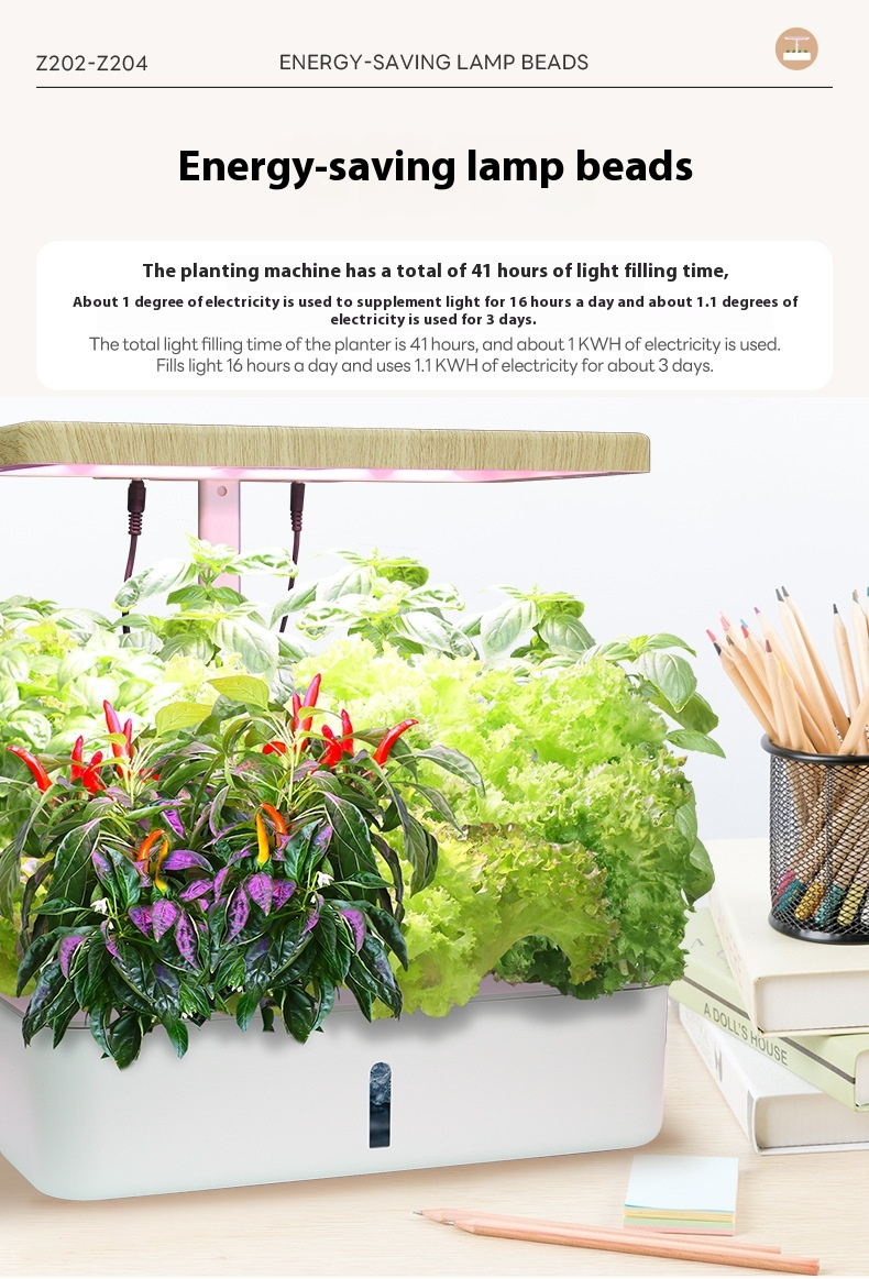 Mașină inteligentă de plantare hidroponică, mașină leneșă de plantare a legumelor în interior, mașină de plantare hidroponică cu spectru complet pentru uz casnic_voghion.com