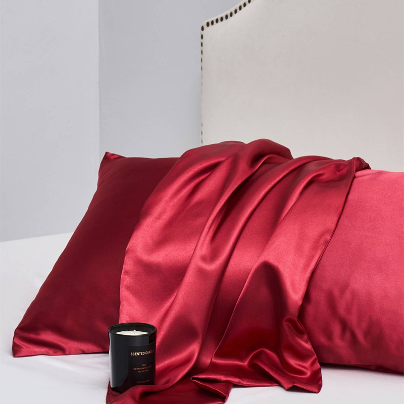 Satin-Kissenbezüge in voller Größe, ähnlich wie Seidenkissenbezüge, 2er-Pack, Kissenbezug für schlafende Frauen mit Hotelverschluss_voghion.com