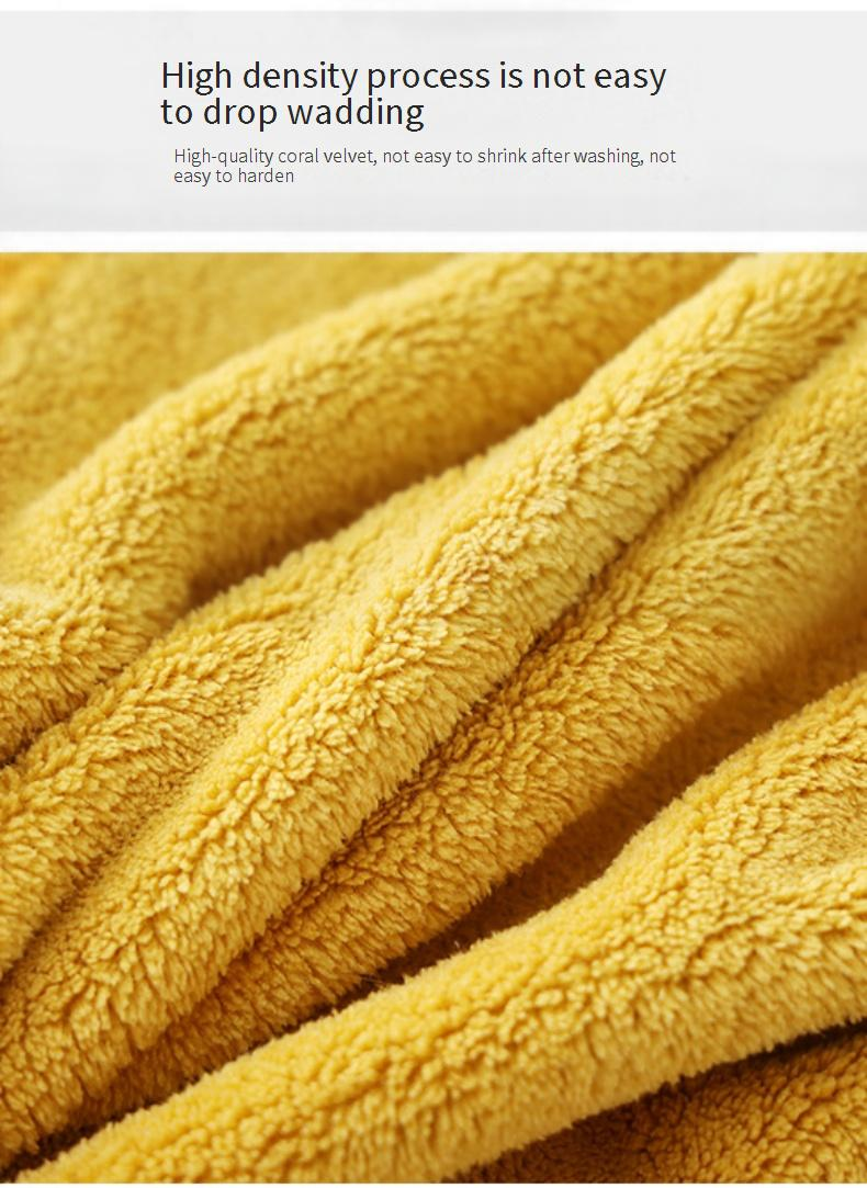 Premium Cartoon Coral Fleece Bath Towel - Ultra Soft & Absorbent (Extra Thick Home Use Super Cozy)_voghion.com