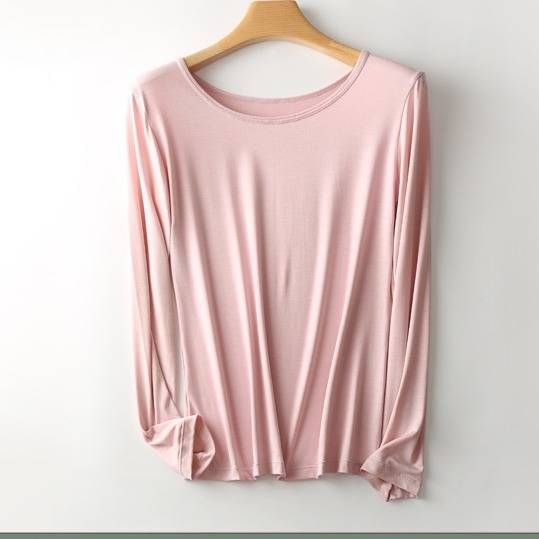 Women's Modal Thermal Underwear Slim Fit Round Neck Long Sleeve Base Layer Tops For Winter Comfort_voghion.com