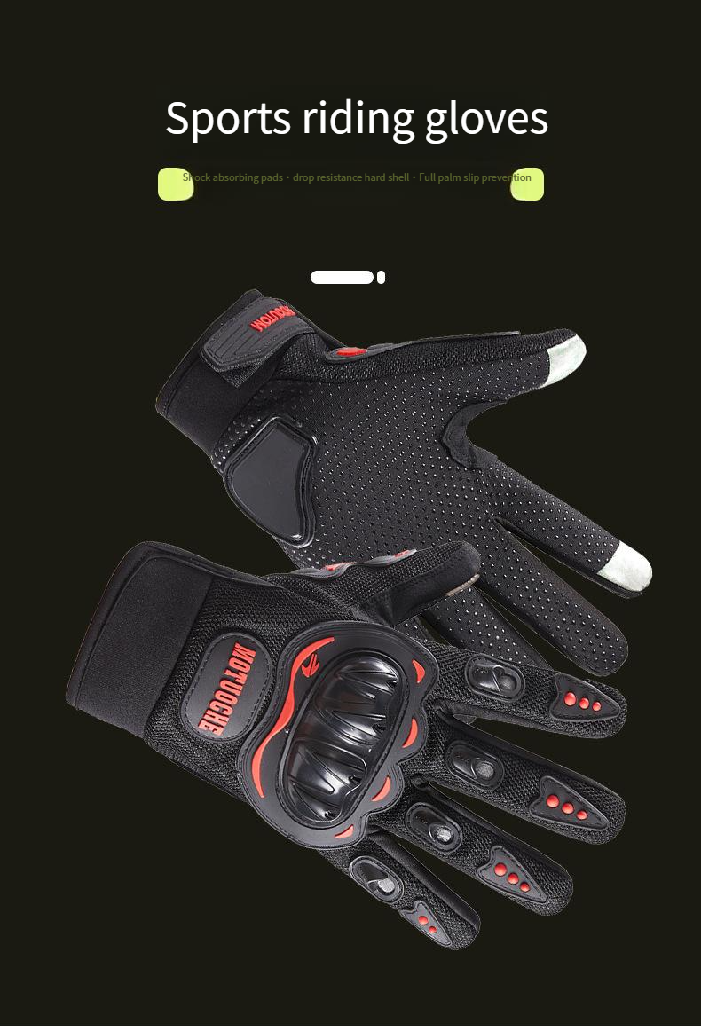 Guanti da ciclismo invernali per quattro stagioni, da uomo, antiscivolo, touch screen, fuoristrada, anti-collisione, caldi_voghion.com