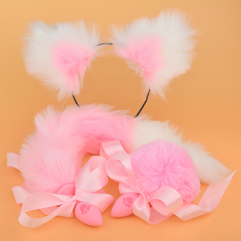 Fox Sex Toys Coda Butt Plug in metallo con kit forcina Plug anale Massaggiatore prostatico Butt Plug per coppia Cospl_voghion.com