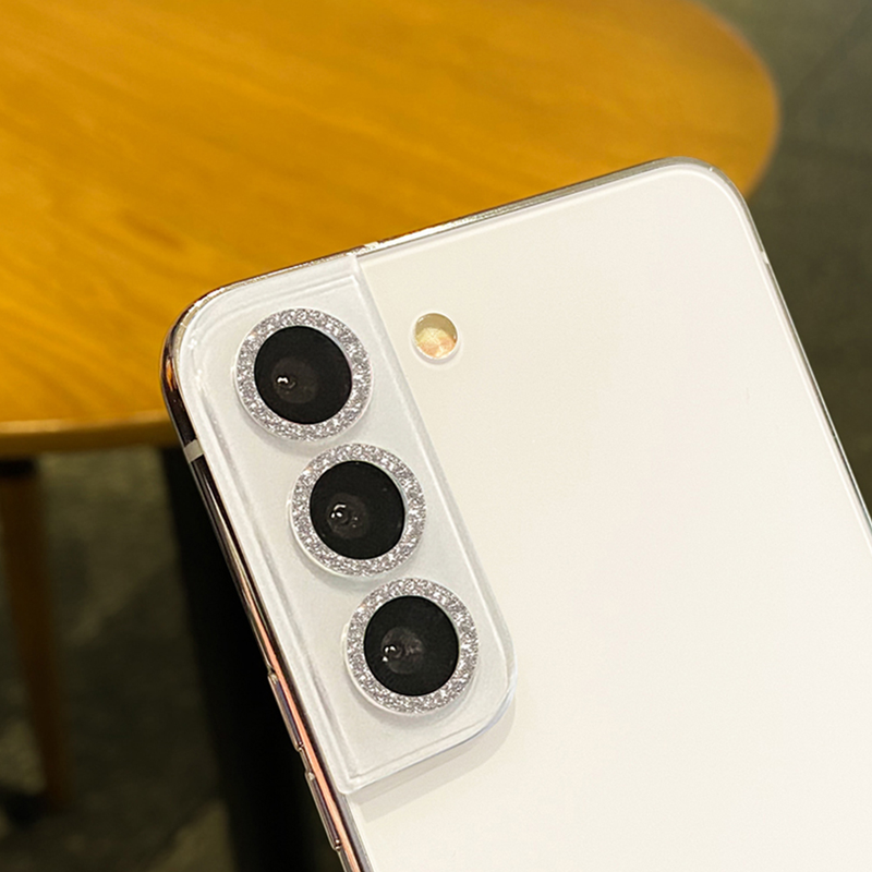 Luksuslik sädelev objektiivikile Samsung Galaxy S23 S22 Ultra Plus 5G täiskaanega karastatud klaasist S23 S22 kaamera objektiivikaitse_voghion.com