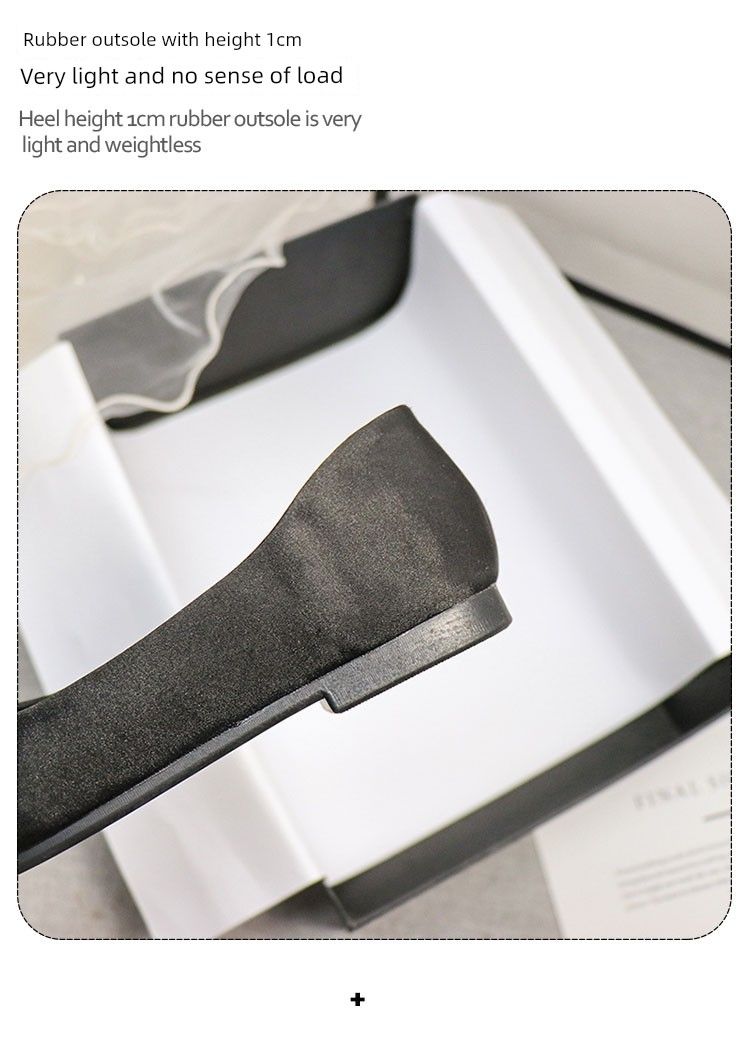 Quadratesch Zéi Low-Cut Elegant Satin Uewerfläch 2025 Fréijoers Pendler Damen Schong Stilvoll Nischestil Weichboden Flaach Schong_voghion.com