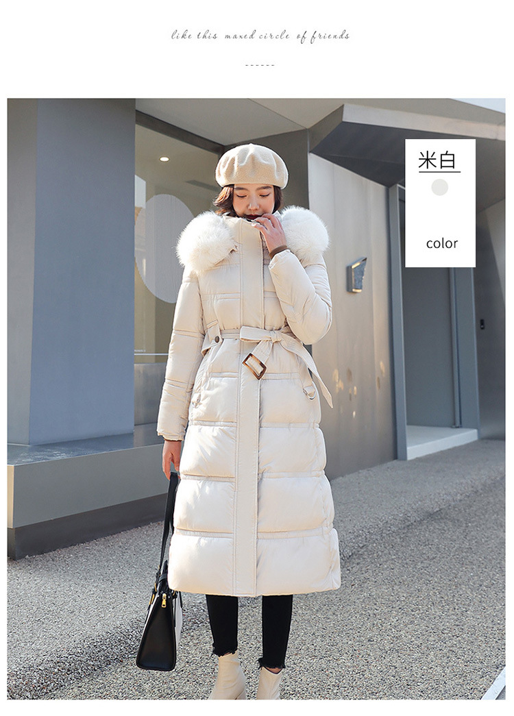 Parka para mujer, abrigos de invierno para mujer, chaqueta de invierno con pelo largo y pesado, cinturón para cultivar la moralidad, abrigo para mujer 2022 8603_voghion.com
