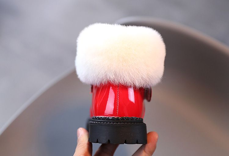 Warme Plüsch Winter Schnee Koreanische Version Baumwolle Stiefel Kid Schuh für Mädchen Ankle Boot atos Niña_voghion.com
