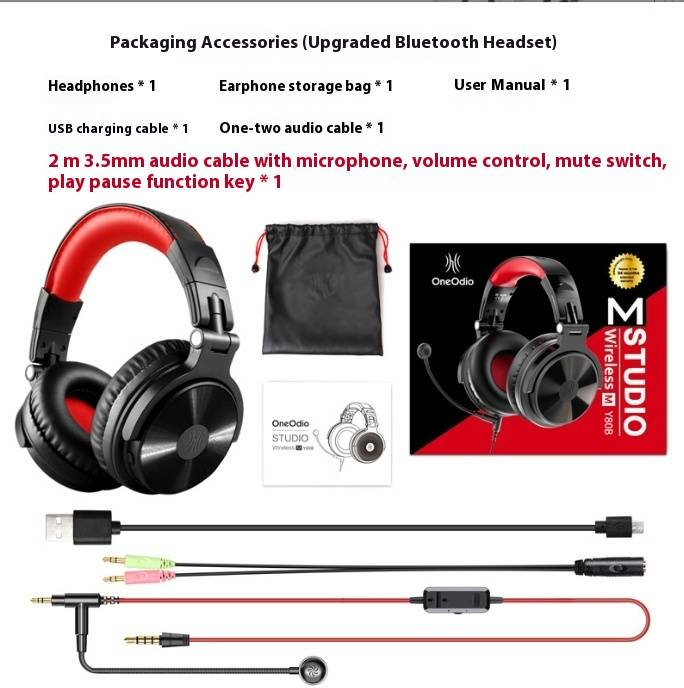 Le casque sans fil Bluetooth OneOdio est un casque d'ordinateur populaire pour Learnstreamer K-song Game en ligne._voghion.com