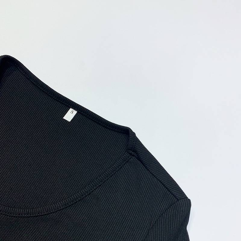Vestito in maglia tinta unita autunno e inverno 2024 da donna europeo, set con gonna a maniche lunghe e maglietta, set due pezzi_voghion.com