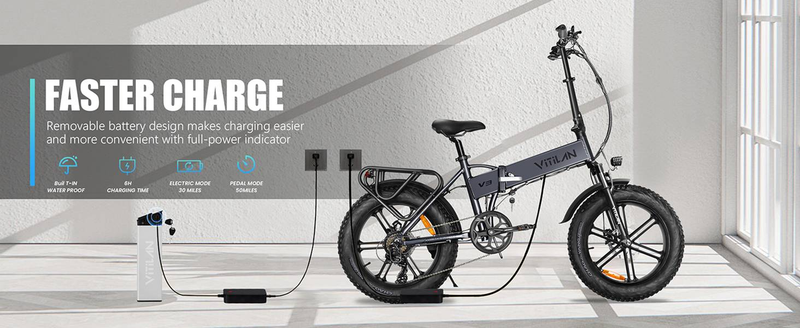 Bicicletă electrică all-terrain pliabilă Vitilan V3 2.0 cu anvelope groase, pentru adulți, 750W, 48V13AH_voghion.com